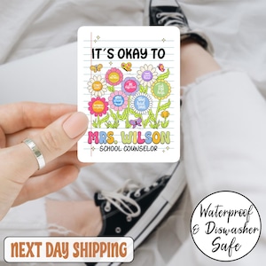 Custom Name Sticker, School Counselor, Mental Health Awareness, School Psychologist Sticker,Counseling Sticker , Personalized Gifts