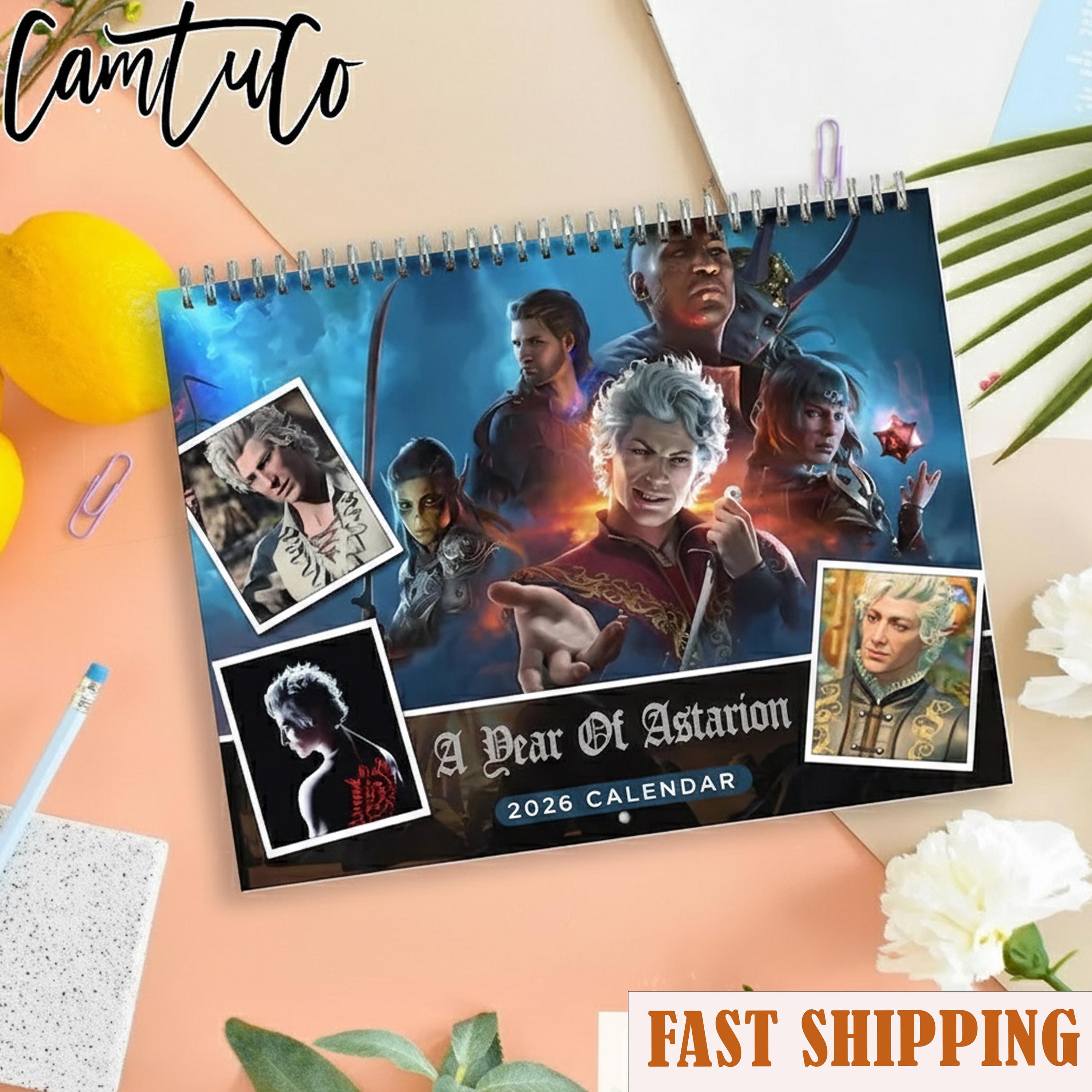 Discover Asta.rion 2026 Calendar, Astarion Monthly Wall Calendar, 2026 Astario Calendar, Gift, Home Decor