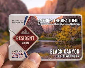 Black Canyon National Park Passhülle | Amerika Schöner Kartenhalter | Fallen Schlucht