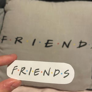 Pegatina del logotipo de Friends