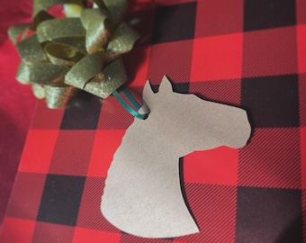 Horse Christmas Tag | Set of 10 | Party decor