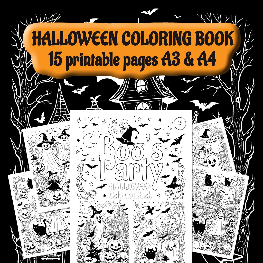 Halloween Detailed Coloring Pages for Kids Printable Halloween Coloring ...