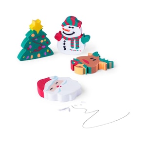 Radiergummi mit Weihnachtsmotiven