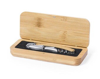 Corkscrew and bottle opener, 2 in 1, with laser engraving, customizable