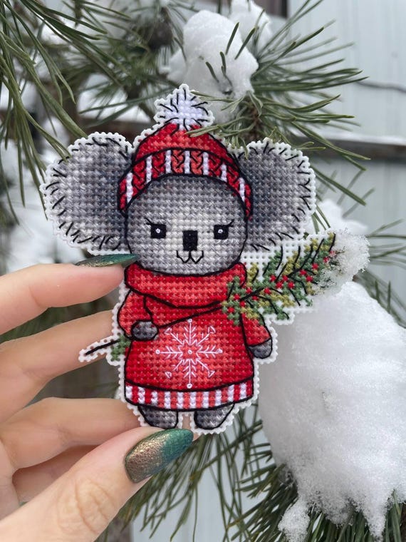 Christmas Koala Cross Stitch Pattern (PDF + Saga)