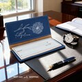 Personalized Birth Flower Checkbook Cover, Custom Name Leatherette Checkbook Holder, Floral Engraved Gift for Her or Him