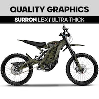 SUR RON Cartoon Animated Style White Gray Full Graphics Kit Gloss or ...