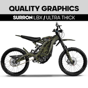 Sur-Ron Light Bee X graphics kit - CAMO Graphics kit for Surron , Segway X160 / X260, decals stickers Suronics