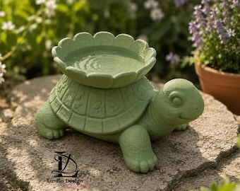 Schildkröte Vogeltränke Insektentränke STL & 3MF Datei | 3D Druck Datei | Digital Download | Printable Decor | Home + Garden Geschenk