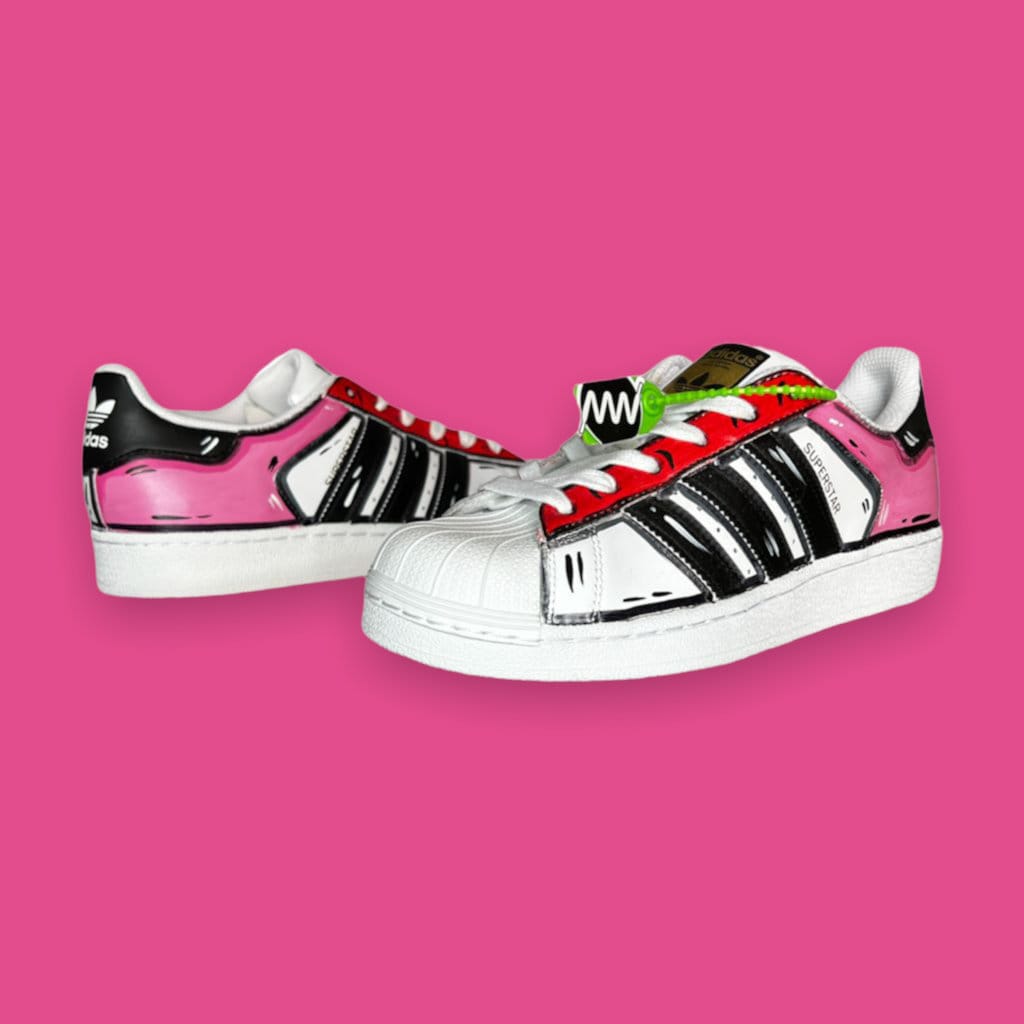 Adidas Superstar Cartoon | Custom Adidas Superstar | Hand Painted Cartoon  Sneakers | Unique Personalized Shoes | Gift Idea - Etsy
