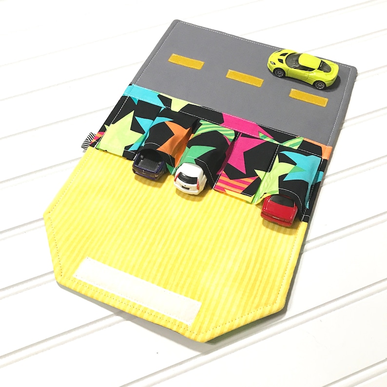 Car organizer Kids travel wallet Gift for kids Toy car Toy car wallet Quiet toy gift for kids READY TO SHIP Washable toy Travel toy