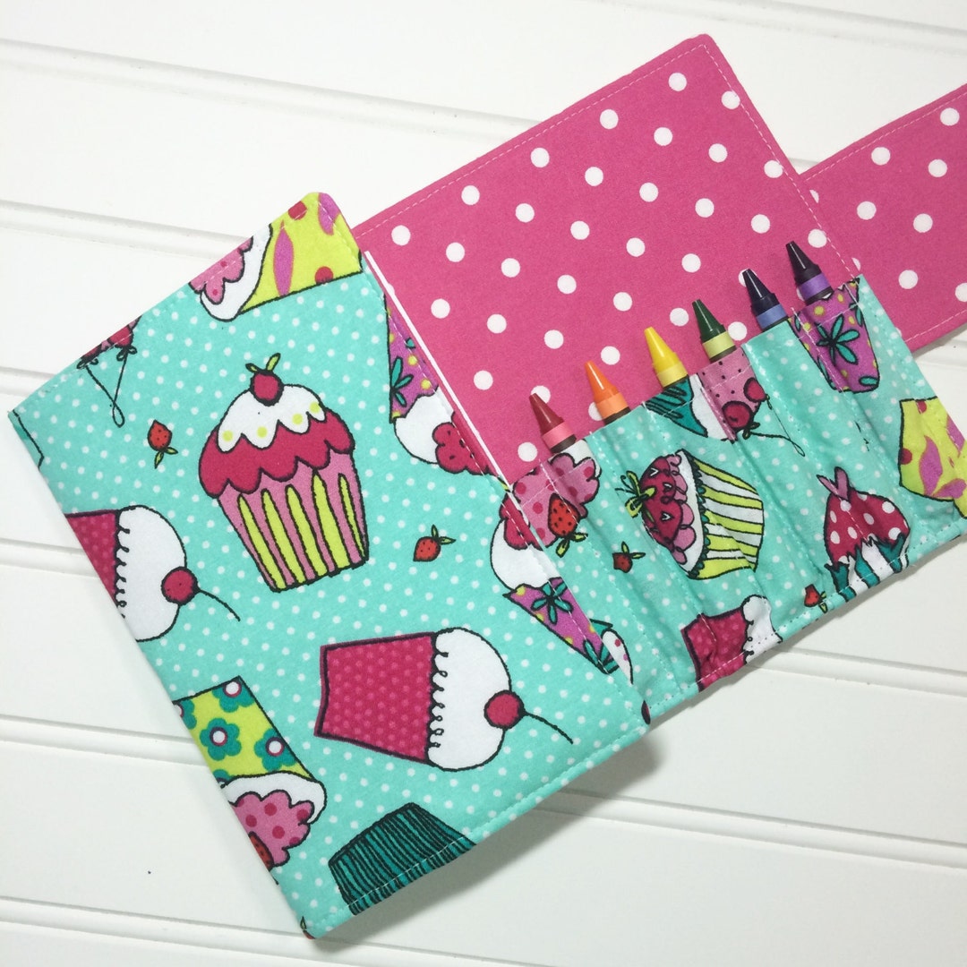Crayon Gift Gift for Kids Crayon Keeper Coloring Wallet Etsy