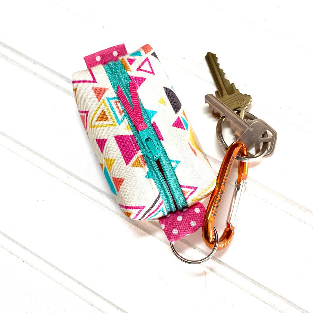 Coin Pouch Coin Purse Lip Balm Holder Fabric Key FOB Key Etsy