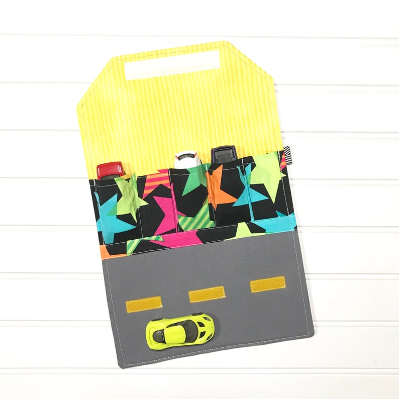 Car organizer Kids travel wallet Gift for kids Toy car Toy car wallet Quiet toy gift for kids READY TO SHIP Washable toy Travel toy