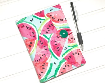 Watermelon, List taker, Coworker gift, Receipt Holder, Fabric notebook, Coupon holder, Note taker, Server book, To do list, Writers Gift