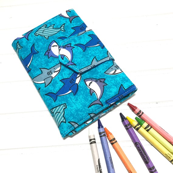 Download Baby Shark Crayon Wallet Coloring Book Washable Toy Crayon Etsy