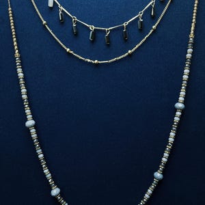 Handmade Layered Bead Necklace: Bohemian Multi-Strand Boho Style