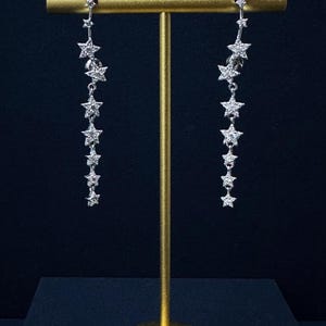 Kolczyki Celestial Star Ear Cuff | Ear Climber | Drop Ear Cuffs | Kolczyki Ear Wrap | Modne kolczyki | Prezent urodzinowy dla niej