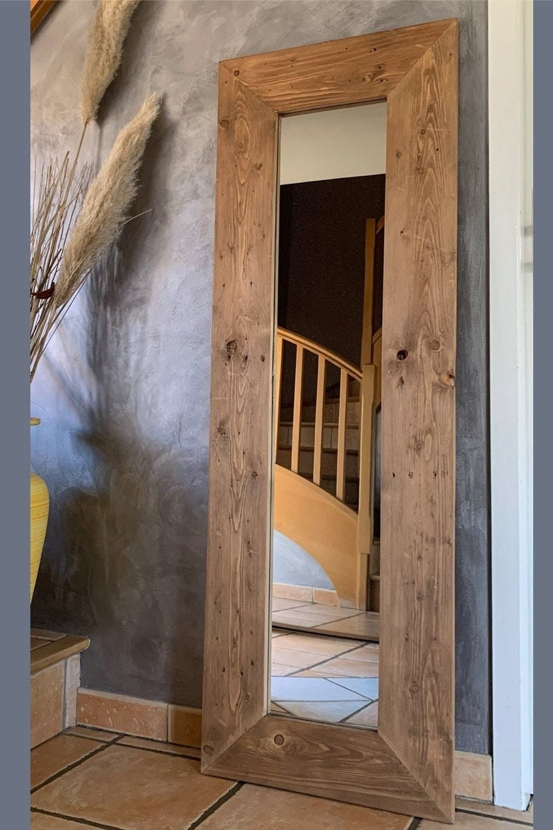 Grand Miroir En Bois Miroir Mural De Dressing & Chambre Design