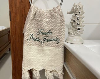 2Personalized Towel, Beach Towel, Bachelorette Party Favor, Personalized Gift, Bridesmaid Gift, Wedding Gift, Bride Gift,Turkish Beach Towel