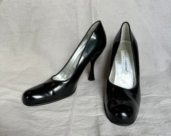 Escarpins à talons aiguilles noirs Dolce and Gabbana vintage / escarpins D et G des années 90