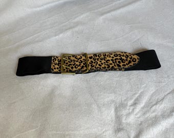 Vintage Y2K Leopard Panther Gold Tone Multi Chain Elastic Waist Belt Chain Belt Elastic One Size Belts for Women for sale | eBay main image 3