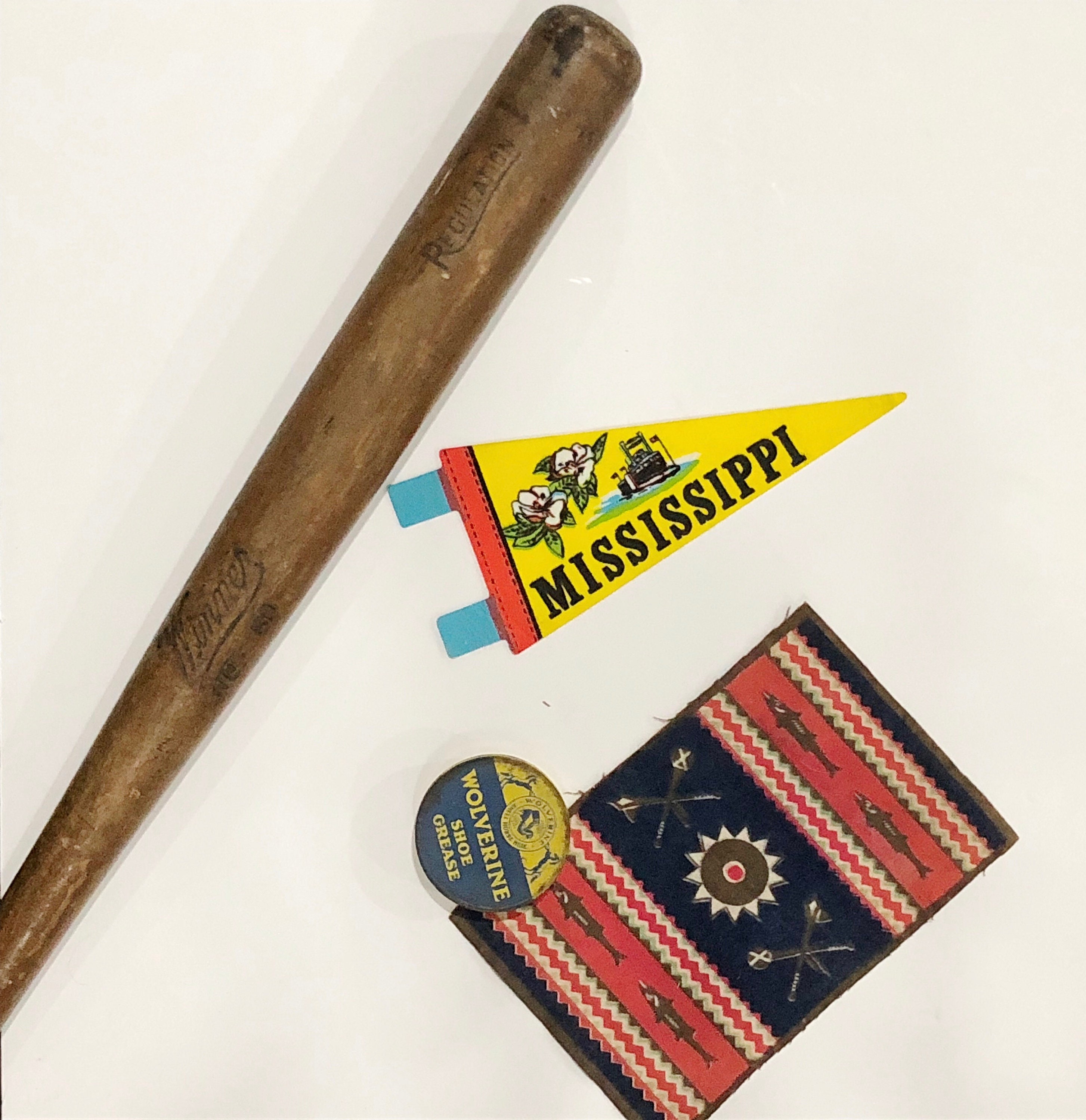 Vintage 60s Mississippi felt souvenir pennant / travel pennant Etsy