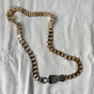 ヴィンテージ チェーンベルト ストーン ゴールドカラー CHANEL】シャネル チェーンベルト ヴィンテージ加工 ココマーク
