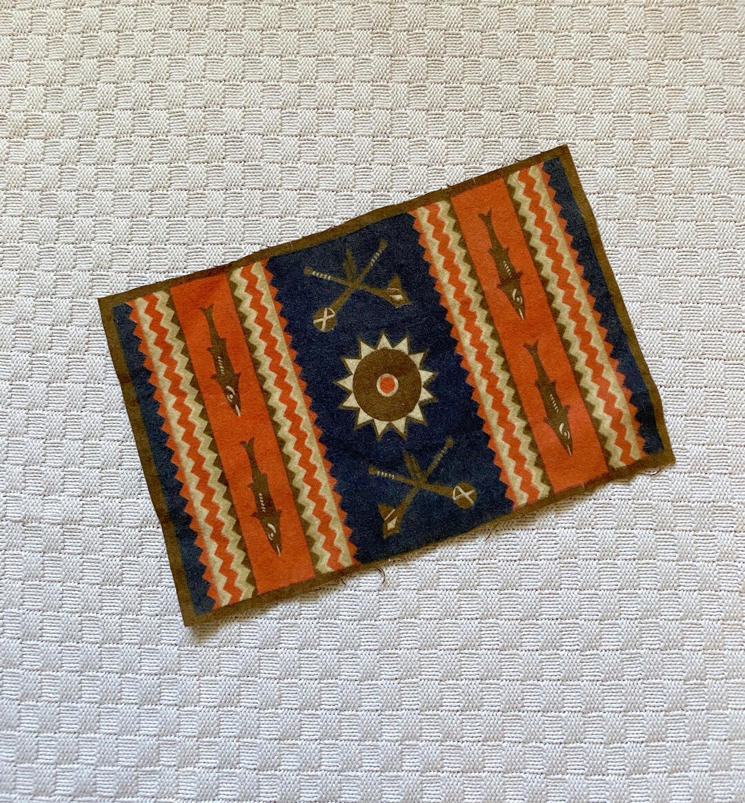 Vintage Tobacco Rug Cigarette Rug / Native American Mini Rug / Etsy