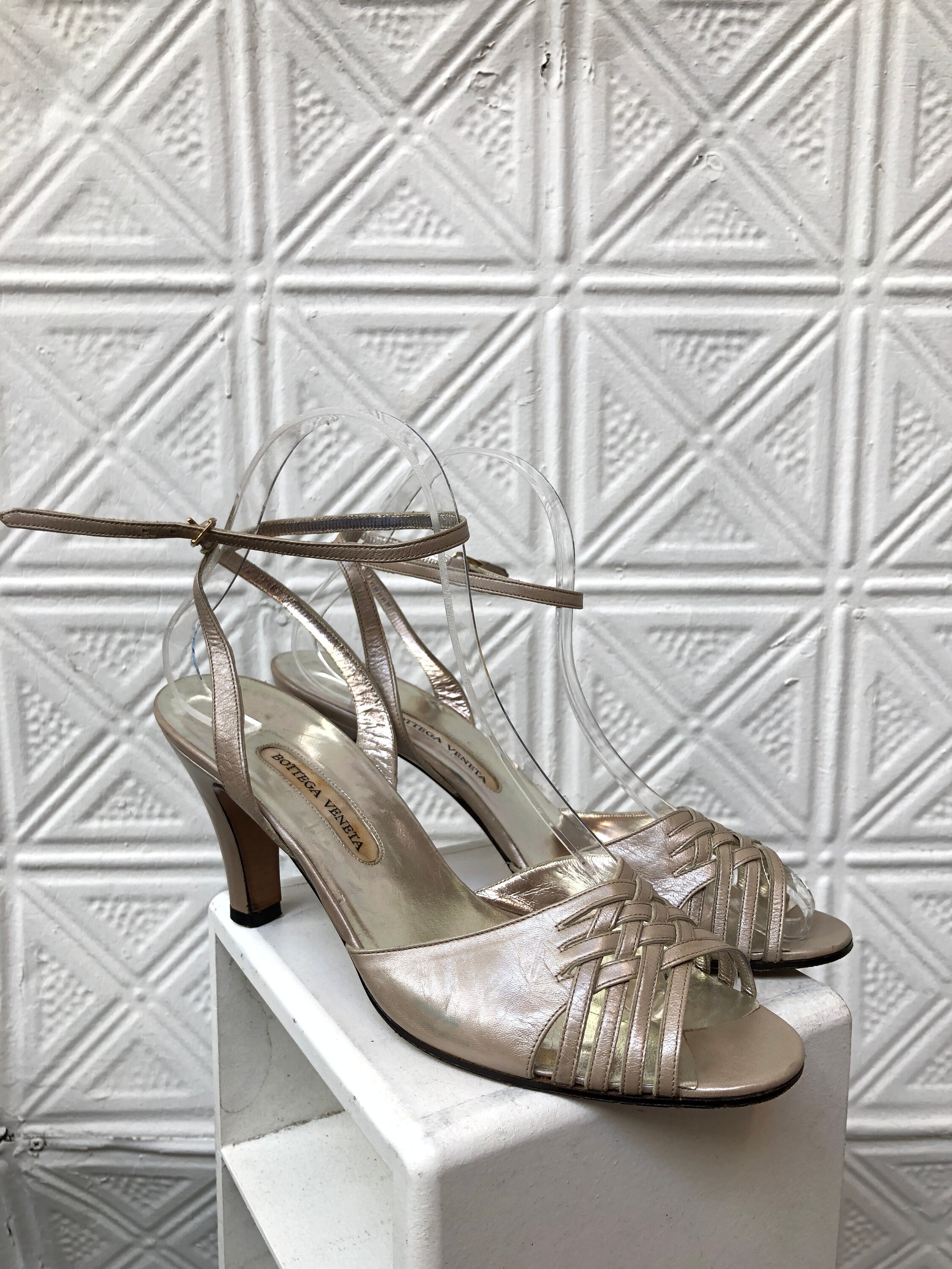 Vintage Bottega Veneta Strappy Heel 