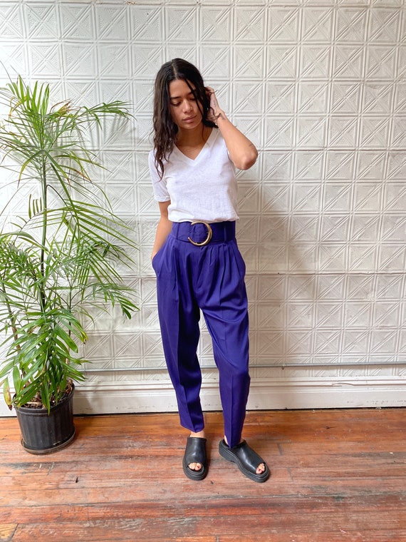 high waisted pleated trousers - Gem high waisted pleated trousers - Gem