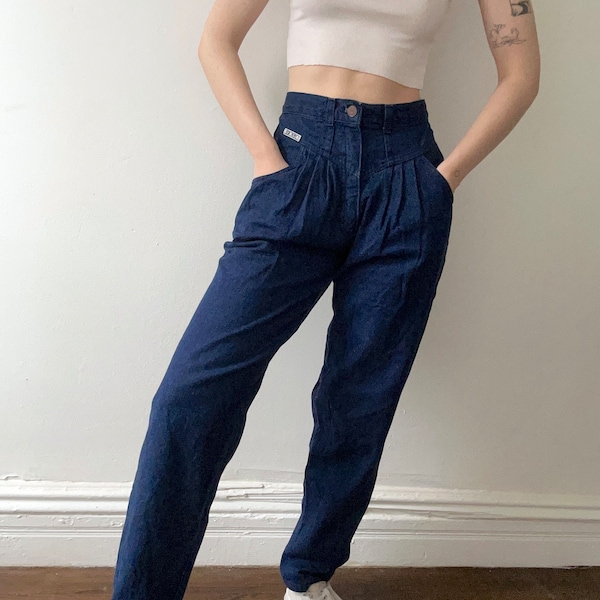 80s High Waist Jeans - Etsy