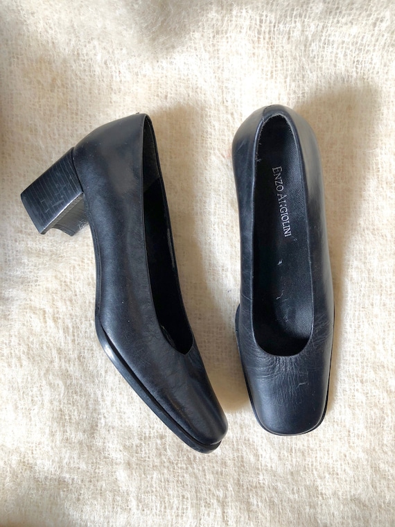 【Ameri VINTAGE】STUDS WOOD HEEL BABOOSH Ameri】STUDS WOOD HEEL BABOOSH