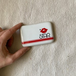 vintage Doug Wilson for Sigma the Taste Setter porcelain paperweight / 80s paper weight