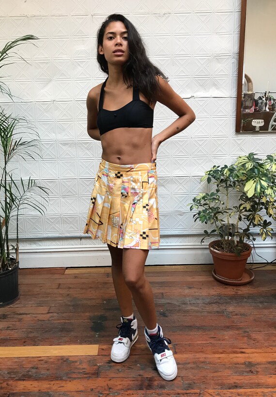 vintage 80s tennis skirt / 1980s Tail tennis skirt