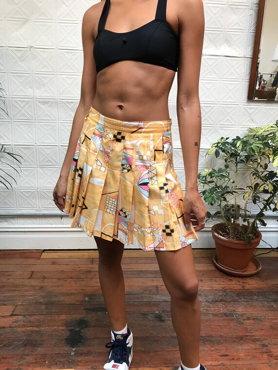 vintage 80s tennis skirt / 1980s Tail tennis skirt