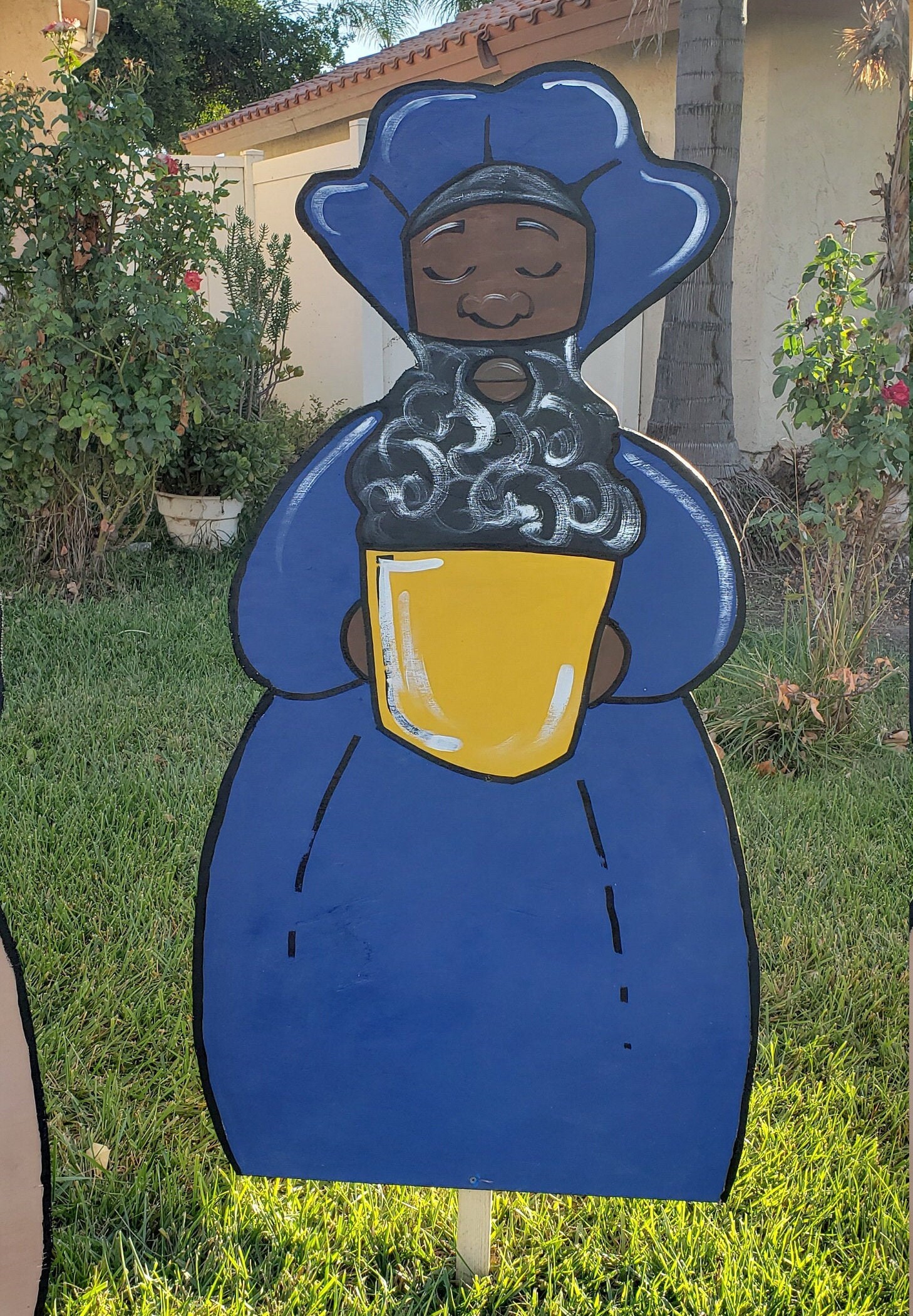 Black Nativity Set, Yard Decorations sets Wooden, Handcrafted From a Black Owned Shop Etsy