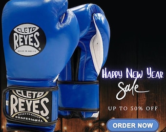 Guantoni da boxe in pelle Cleto Reyes personalizzati, regalo per palestra di boxe