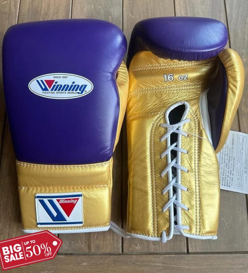 Personalized Leather Boxing Gloves: Custom Logo Training Gloves - Etsy
