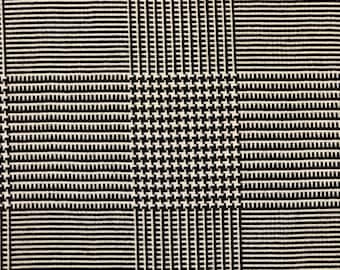 Black and White Glen Plaid Fabric - Classic Apparel & Crafts