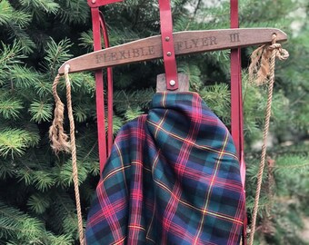 Quality Green Red Black Woven Christmas Plaid Fabric, sold by the yard.