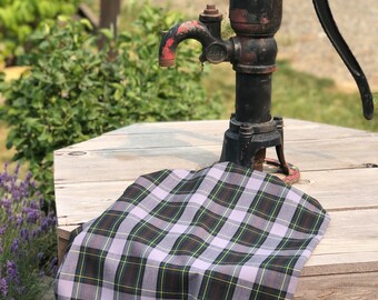 Quality Gray, Green, Brown Plaid Fabric by the yard for School Uniforms and Tablecloths