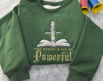 Powerless Book Sweatshirt • Embroidered Lauren Roberts Crewneck • Bookish Gift for Readers & Fans