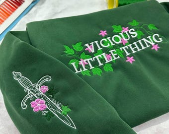Vicious Little Thing Powerless Embroidered Sweatshirt, Kai Azer & Paedyn Gray Hoodie, Lauren Roberts BookTok Crewneck, Reckless Series Gift