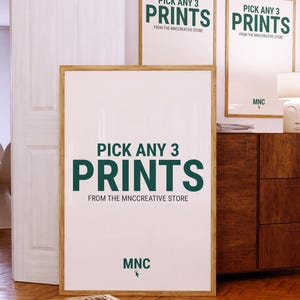 Kies je eigen 3 digitale prints, aangepaste galerijwandset, kies 3 digitale prints, kies je eigen, retro afdrukbare muurkunst, aangepaste muurkunst