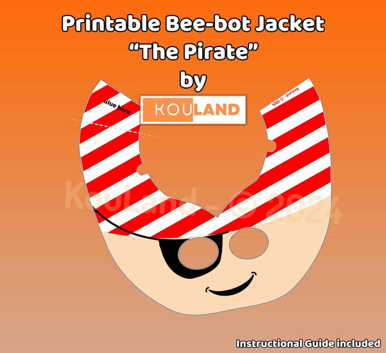 Printable Bee-bot Jacket – A Pirate Jacket for a Treasure Hunt! - Etsy