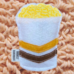 Maruchan Instant Lunch Catnip Toy, Funny Gift, Ramen Cat Toy, Food Felt Cat Toy, Ready to Ship, Cup Noodle Snacks Cat Toy, Unisex Gift