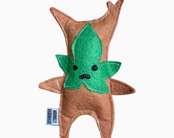 Korok Catnip Toy, Funny Gift, Cute Zelda Cat Toy, Nerdy Video Game Felt Cat Toy, Ready to Ship, TOTK Tree Spirit Toy, Unisex Gift