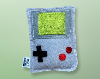 Gameboy Catnip Toy, Funny Gift, Retro Nintendo Cat Toy, Nerdy Felt Cat Toy, Ready to Ship, Cute Gamer Cat Toy, Unisex Gift