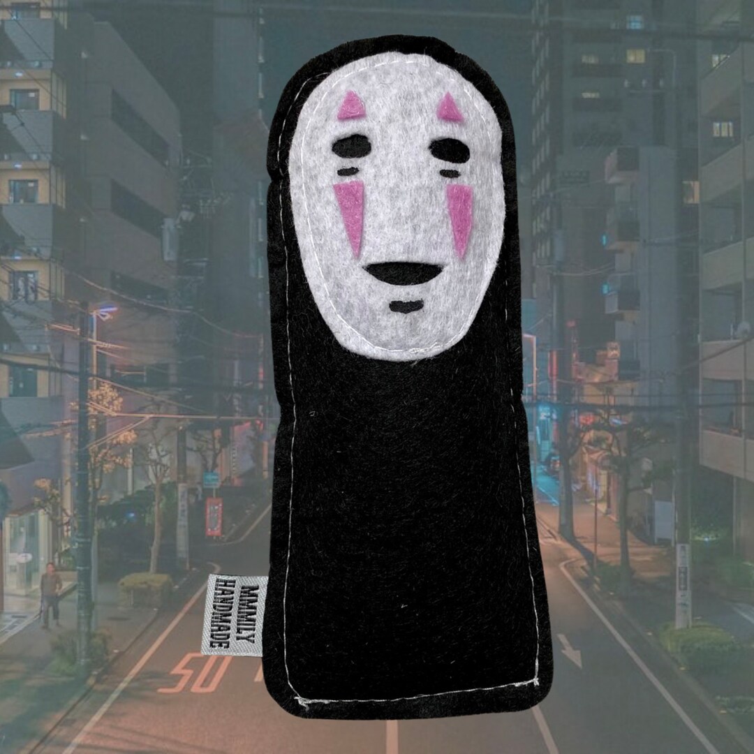 No Face Catnip Toy, Funny Gift, Cute Anime Cat Toy, Nerdy Studio Ghibli Felt Cat Toy, Ready to